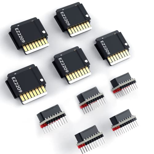 BIGTREETECH EZ2209 V1.0 Stepper Motor Driver, 5pcs Stepstick Mute EZ2209 with Stepper Driver Adapter Compatible with SKR 3/SKR V1.4 Turbo/Octopus 3D Printer Controller Main Boards 5 PCS