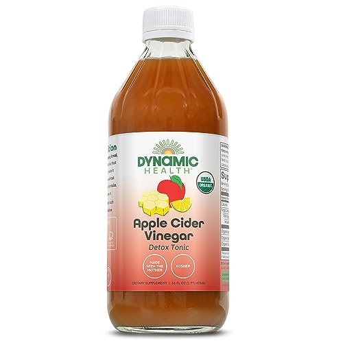 Dynamic Health Apple Cider Vinegar Detox Tonic Organic | 16 oz