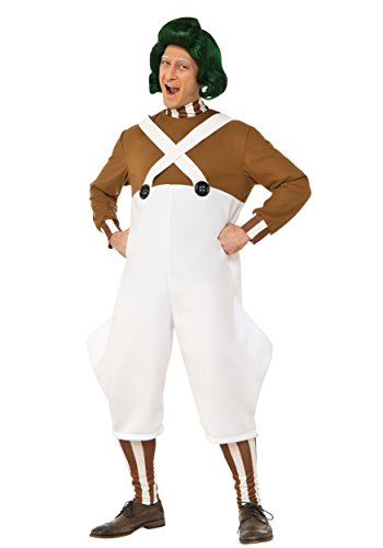 Rubie's Men's Willy Wonka and the Chocolate Factory Deluxe Oompa Loompa Costume