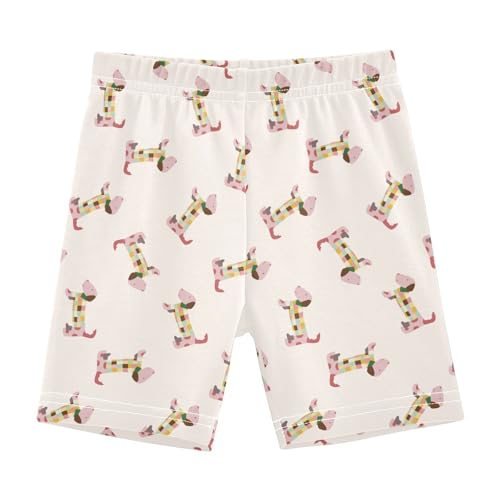 Girls' Shorts Soft Summer Soft Boxers Short Cute Dachshund Leggings Dance Bottoms