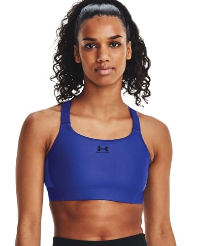 Image of Women's HeatGear Armour High Sports Bra Royal /Black
