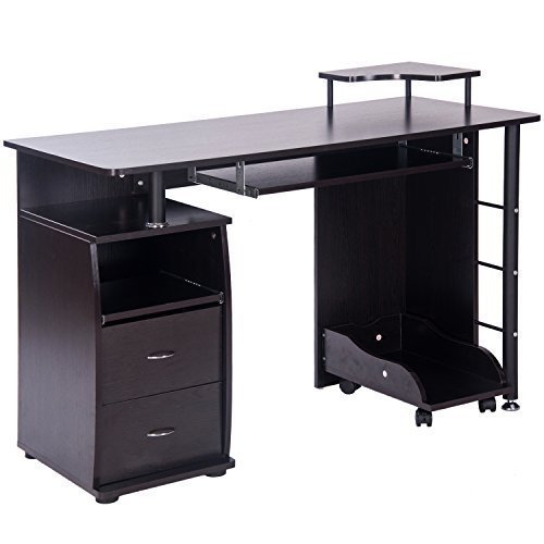 Buy Merax Computer Desk Study Writing Table for Home Office with 47.2 inch Workstation, PullOut