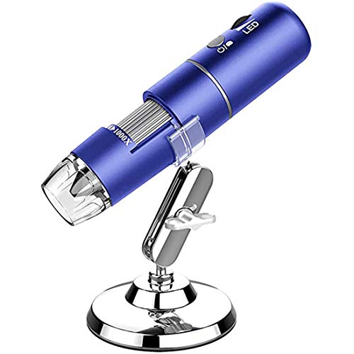Tragbar USB Mikroskop, Drahtloses Digital Mikroskop Mit 8 LED 2 MP Mini Mikroskop Kamera 1000X Zoom 1080P Full HD, Für Android, Ios, Ipad,