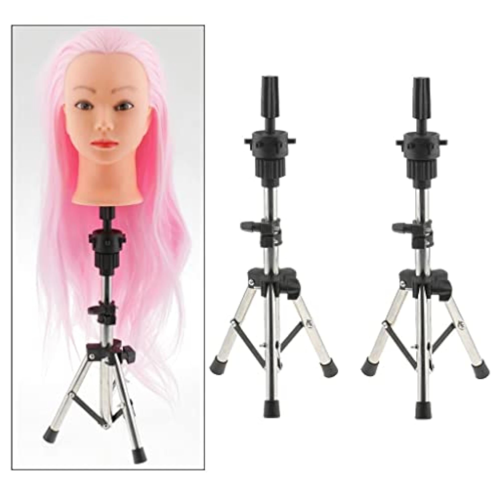 Stainless Steel Cosmetology Manikin Head Holder Stand
