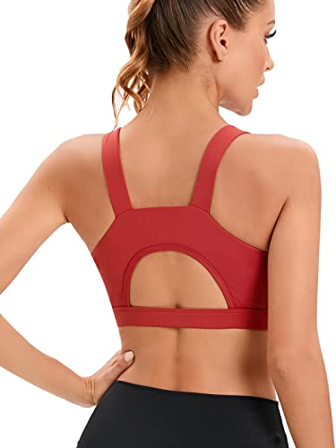 Image of RUNNING GIRL High Impact Sports Bras for Women,Racerback Running Bra Workout Crop Tank Tops Longline Sports Bra Push up