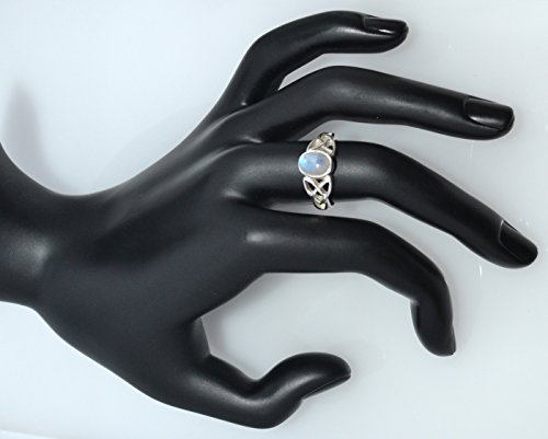 In argento sterling 925 con pietra di luna