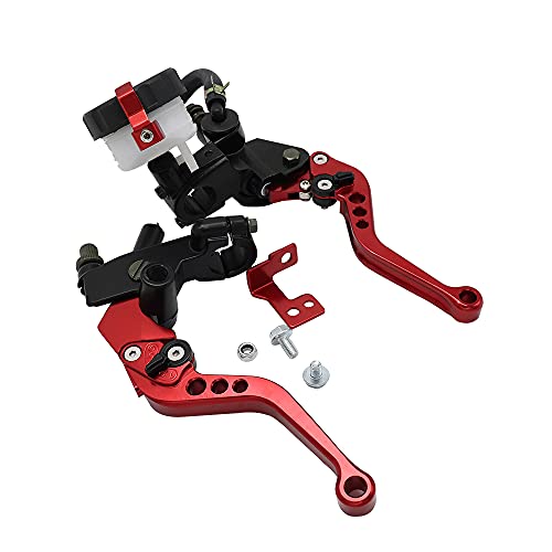 Levier de frein moto hydraulique rouge pour sorties et balades