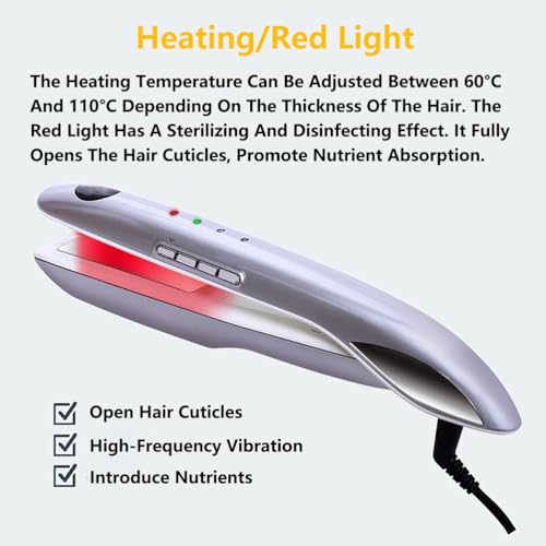 Plancha para cabello profesional Ice y Hot, plateada miniatura 3