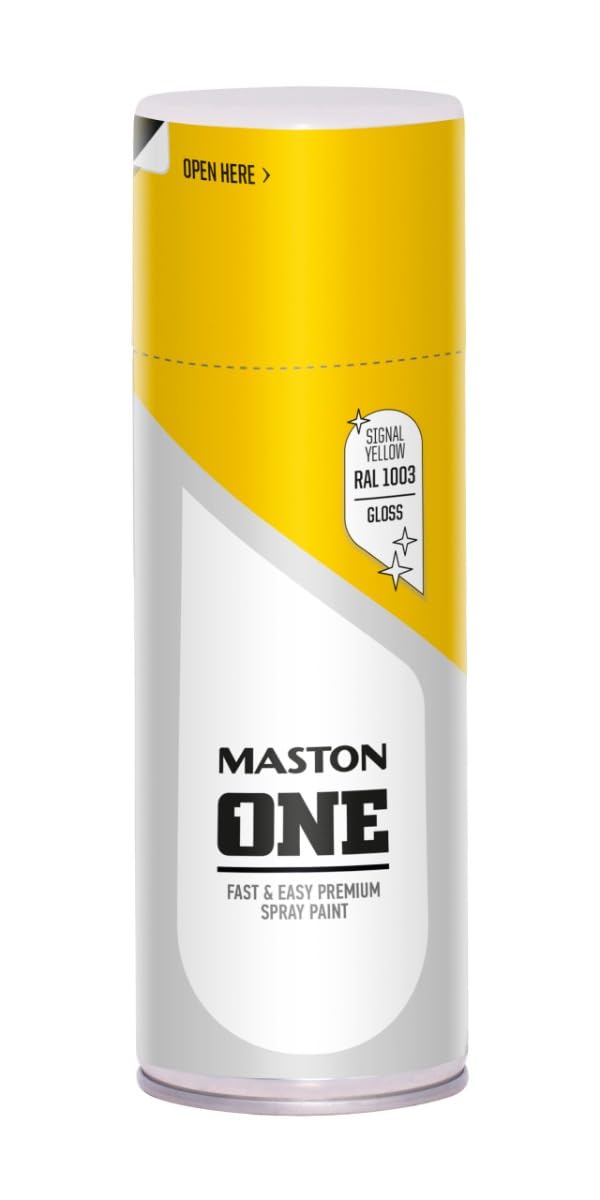 Maston Spray Paint ONE – Gloss Signal Yellow RAL1003 400ml