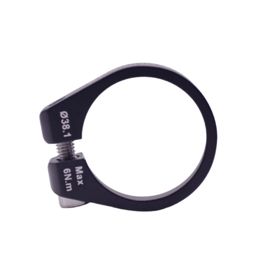 Abrazadera Sillin Abrazadera for tija de sillín bicicleta plegable BMX 37 mm, 38,1 y,6 con perno gran tamaño tipo fijo(37MM)