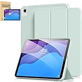 GWAAN Lenovo Tab M10 Plus 3rd gen ケース タブレット 10.6インチ 2022年モデル (製品番号：ZAAM0080JP/ZAAN0158JP/ZAAJ0048JP/ZAAM0094JP/ZAAN0121JP) カバー ケース 三つ折り型タイプのシンプルケース オートスリープ機能付き タブレットケース 強化ガラスフィルム付き 保護フィルム