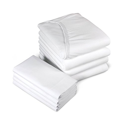 Personal Touch Hospital Bed Sheets - Premium Fitted Contour Hospital Sheet - White Bed Sheets Great for Hotel, Hospital, and Home - Soft and Cool Machine Washable Hospital Bedsheets - 1 Unit (White)