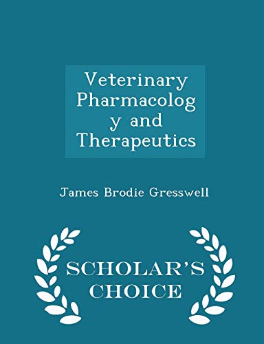 Veterinary Pharmacology and Therapeutics - Scho... 1296189600 Book Cover