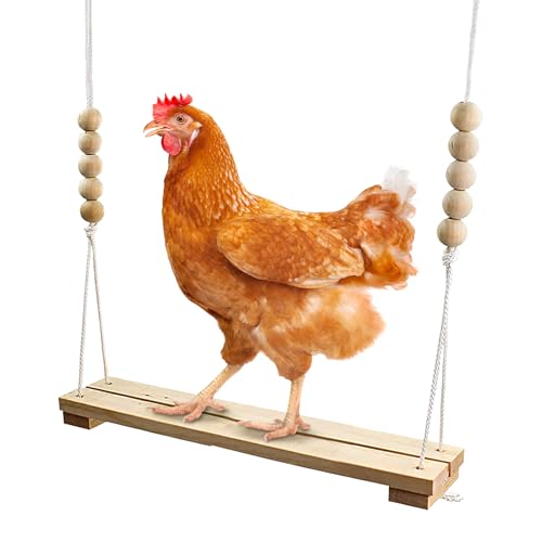 Perchoir À Poulet | Balançoire Naturelle en Bois pour Poulailler | Mobilier de Terrasse & Accessoires pour Élevage de Poules Fermières en Cour – Habitat Naturel