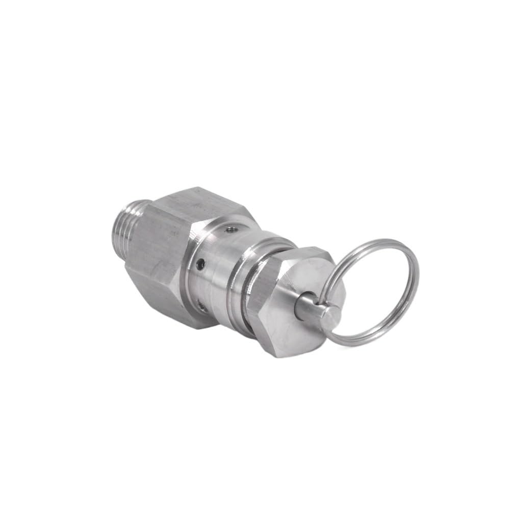 0,1/0,2/0,3 Mpa 1/4 "NPT SUS304 Sanitarny regulowany zawór nadmiarowy ciśnienia powietrza wydechowy sprężarka Homebrew(0.2 Mpa)