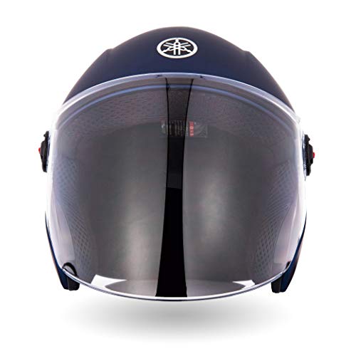 Image of Yamaha YR6 Half Face Helmet (Matt Armada Blue, Size L) Y6AYR6AB0L18
