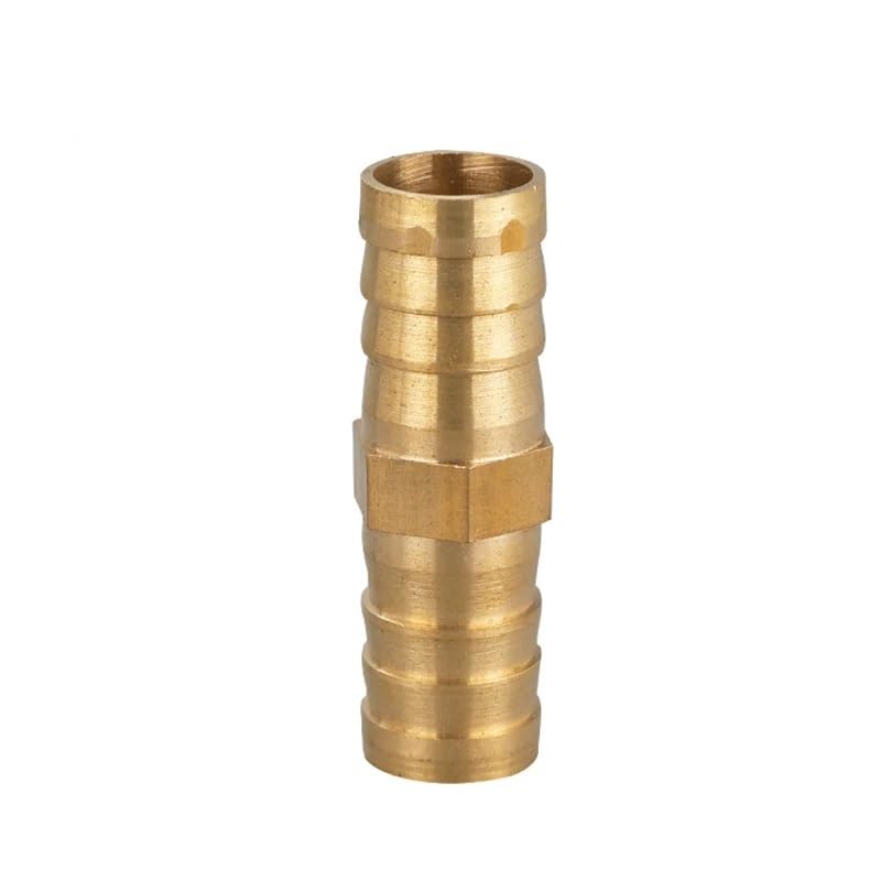 10pcs Connector Copper Air Fuel Water Tube Brass Pipe Fitting Barbed Joint Coupler for 4mm 5 6 8 10 12(2 Way,6mm (10pcs))