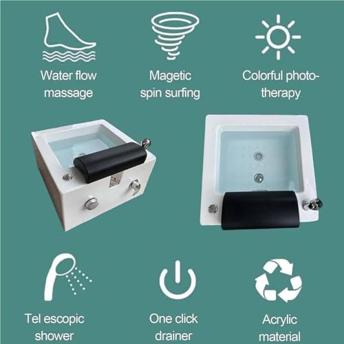 Spa de pies acrílico con masaje y calor miniatura 4
