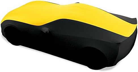 C7 Corvette Ultraguard Stretch Satin Indoor Car Cover : Sport Series for 2014-2019 Stingray, Z51, Z06, Grand Sport Corvettes - The Ultimate Custom Fit (Yellow/Black)