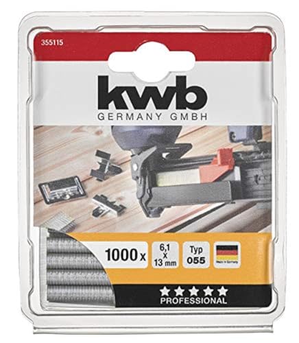 KWB Klammern, Typ 055/355, Schmalrücken, Stahl, C-Spitze