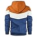 Gesean Men's Hoodies Workout Gym Hooded Top Long Sleeve Fashion Sweatshirts Brown XX-Large