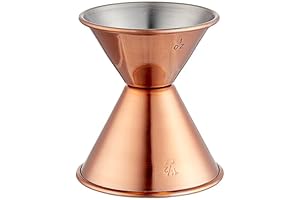 Cocktail Jigger Copper, 1oz / 1.5oz, Double-Sided Copper Measuring Tool