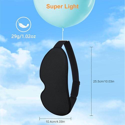Gritin Schlafmaske für Seitenschläfer Herren & Damen Bequem 3D Schlafbrille – Ansicht 5