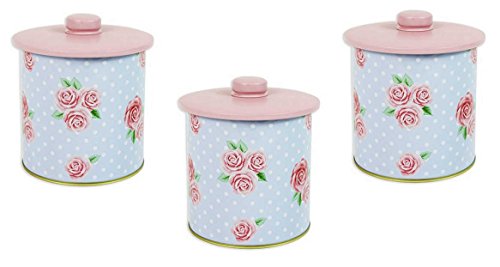 Barattolo di latta per tè, caffè e zucchero a tema...