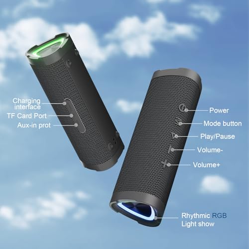 Image of Vanzon Wireless Portable Bluetooth Speaker IPX7 Waterproof Speaker for Home