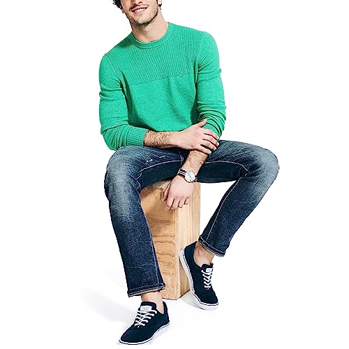 Nautica Men's Sustainably Crafted Textured Crewneck Sweater4