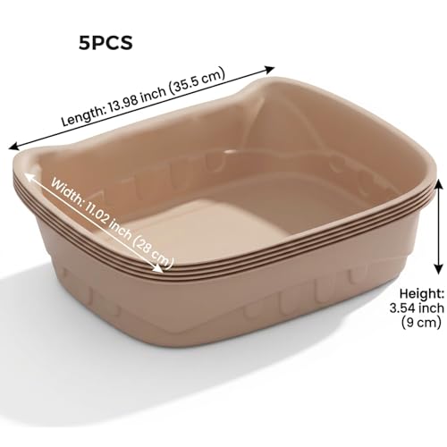 Arenero desechable para gatos en pack de 5 cajas de pulpa ecológica 3