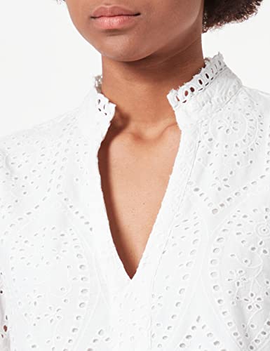 YAS Holi LS Dress S. Noos Vestito, Stella Bianca