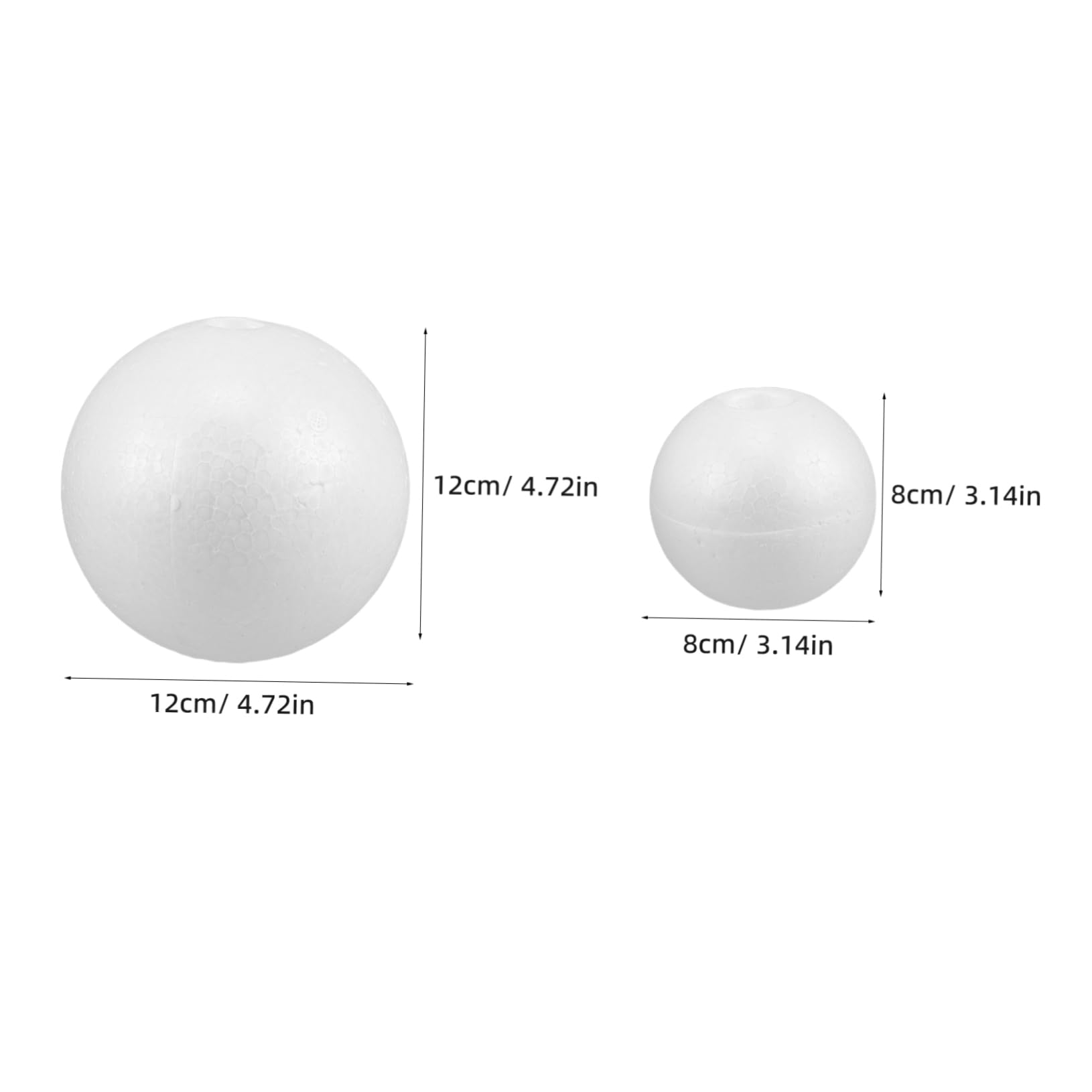 Bolas de Espuma de Poliestireno para Manualidades 8 Uds
