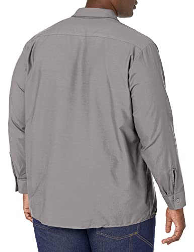 Image of Red Kap Men's Long Sleeve Industrial Work Shirt | Moisture Wicking Button Up, Wrinkle Resistance Fights Fading & Stains