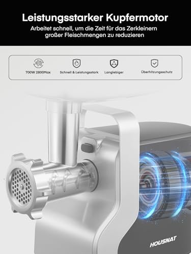 Elektrischer Fleischwolf 5 in 1