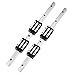 Lot de 2 rails linéaires HGR15-400 mm avec 4 blocs coulissants HGH15CA - 15 mm - Kit de rail linéaire pour imprimante 3D DIY et machine CNC.