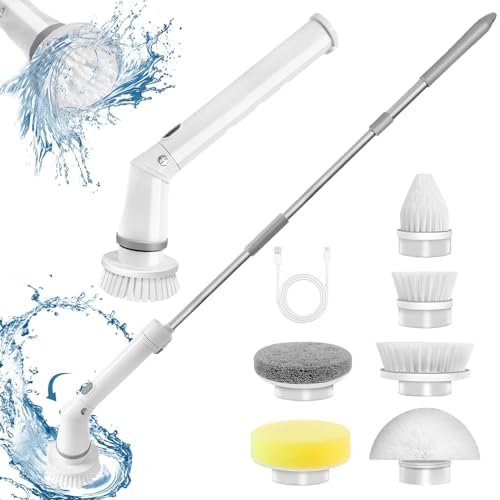 Electric Spin Scrubber, Spin Brush for Cleaning, Cordless