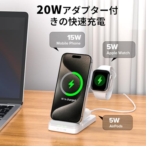 TRIBONE 3-in-1 ワイヤレス充電器 TB-001 の商品画像 9