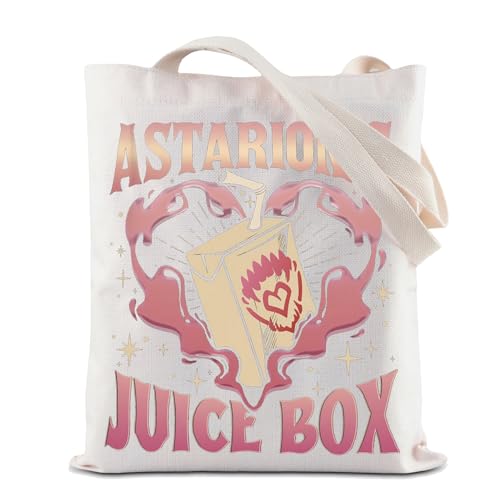 ZJXHPO Astarion Game Tote Bag Astarion BG3 Reusable Grocery Shopping Bag Astarion’s Juice Box BG3 Handbag (Juice Box Tote), Medium