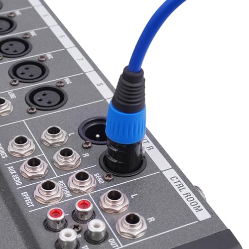 Cables de micrófono para eventos musicales pack de 5 conectores de altavoces y sonido 2