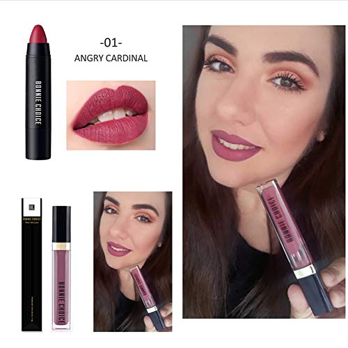BONNIE CHOICE 9 PCS Makeup Kit, Makeup Sets for Women Beginners, Includes Eyebrow Pencil,Eyeliner Pen,Mascara,Eyeshadow Palette,Liquid Concealer,Loose Power,Blush,Lipstick,Lip Gloss