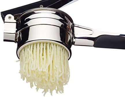 KitchenCraft Potato Ricer / Puree Maker with 2 Ricing Discs, Chrome Plated Metal, 26 x 10 x 9 cm