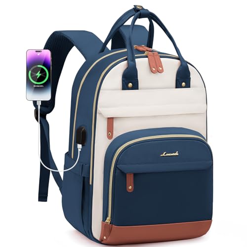 Image of LOVEVOOK Laptop Backpack for Women, Travel Backpacks Work Anti-Theft Bag, Backpack Purse, Conputer bags with USB, Waterproof