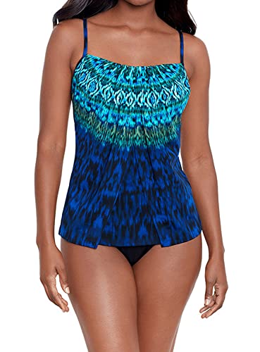 Miraclesuit Women's Swimwear Pyrite Jubilee Soft Cup Adjustable Strap Tankini Bathing Suit Top2