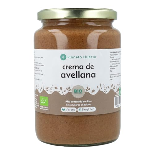 PLANETA HUERTO | Crema de Avellanas ECO 700 g 100% Avellanas Ecológicas - Crema de Avellanas Rica en Ácido Oleico, Antioxidantes y Vitaminas