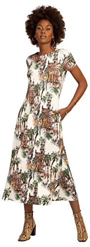 Mint & Mia Damen Dress Brooklyn Kleid, Mehrfarbig, Normal