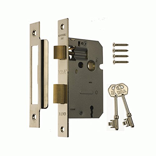 Image of ERA 3 Lever 76mm Mortice Sashlock Polished Brass Finish
