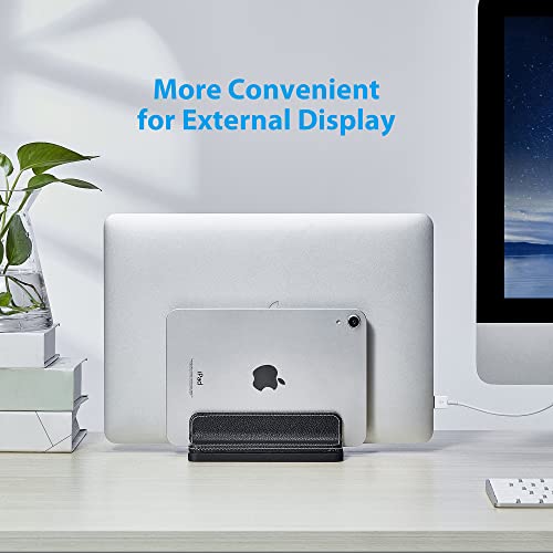 Soporte Vertical de Cuero para Laptop Ajustable miniatura 3