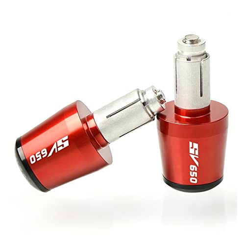 Guidon Moto Suzuki SV650 SV650S Embouts de Guidon en Aluminium CNC Rouge