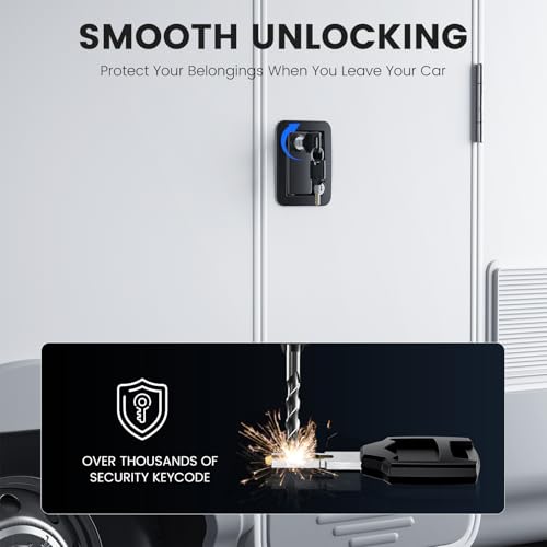Image of Upgraded RV Door Lock Replacement with Paddle Latch, Durable Black Camper Door Lock for Travel Trailers and Enclosed Trailer(Keyed Differently)